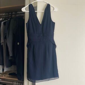 Forever 21 Navy V-Neck Mini Dress
